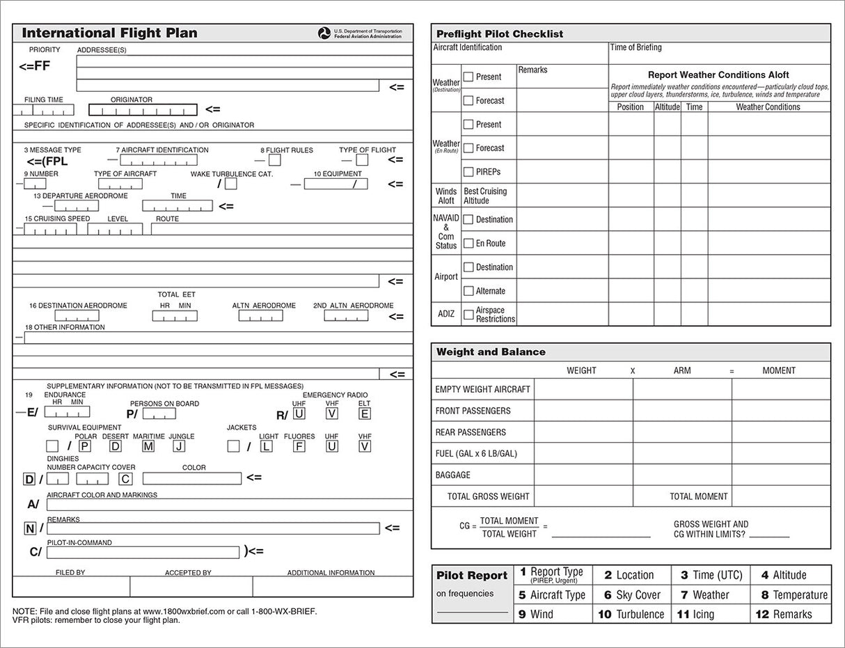 Flight Planner Pad