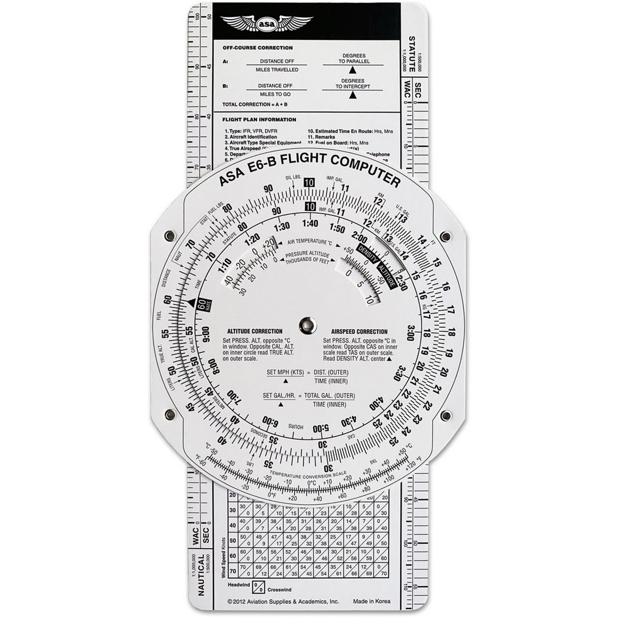 ASA E6-B Flight Computer (Paper)