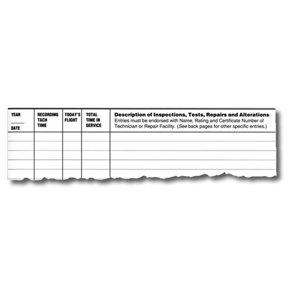 ASA Engine Logbook SE-1 Soft Cover